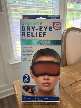 Miracle Dry-Eye Relief Heat & Massage Eye Mask